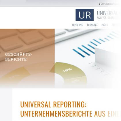 Universal-reporting website